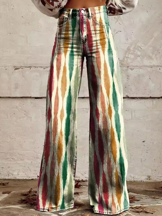 Viondra | Stylish boho vintage trousers for a trendy and comfortable look