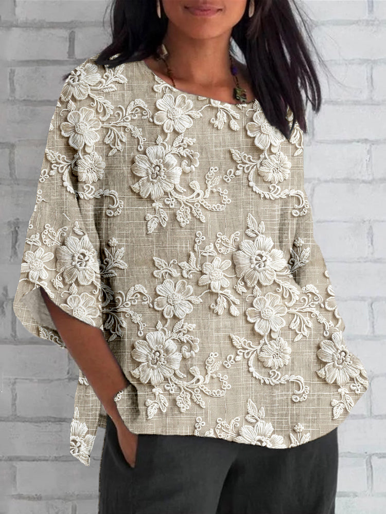 Alira™ | Vintage Printed Top