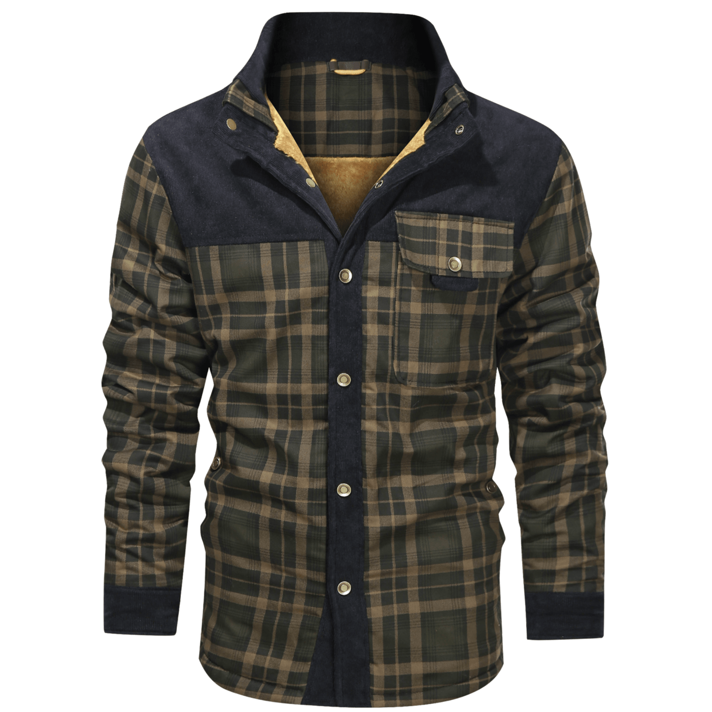 Manfred | Warm striped flannel jacket