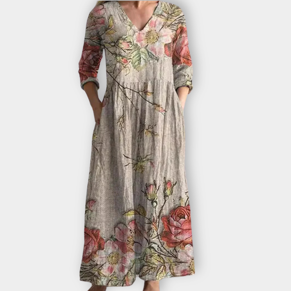 Theodelinde | Boho maxi dress in soft premium fabric