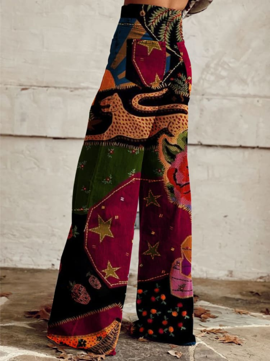 Mazarine | Boho retro stylish vintage pants