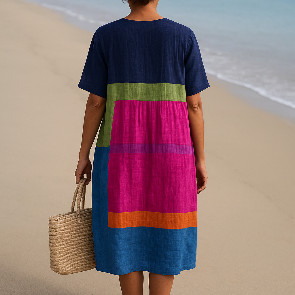 Ariane | Brightly colored block dress