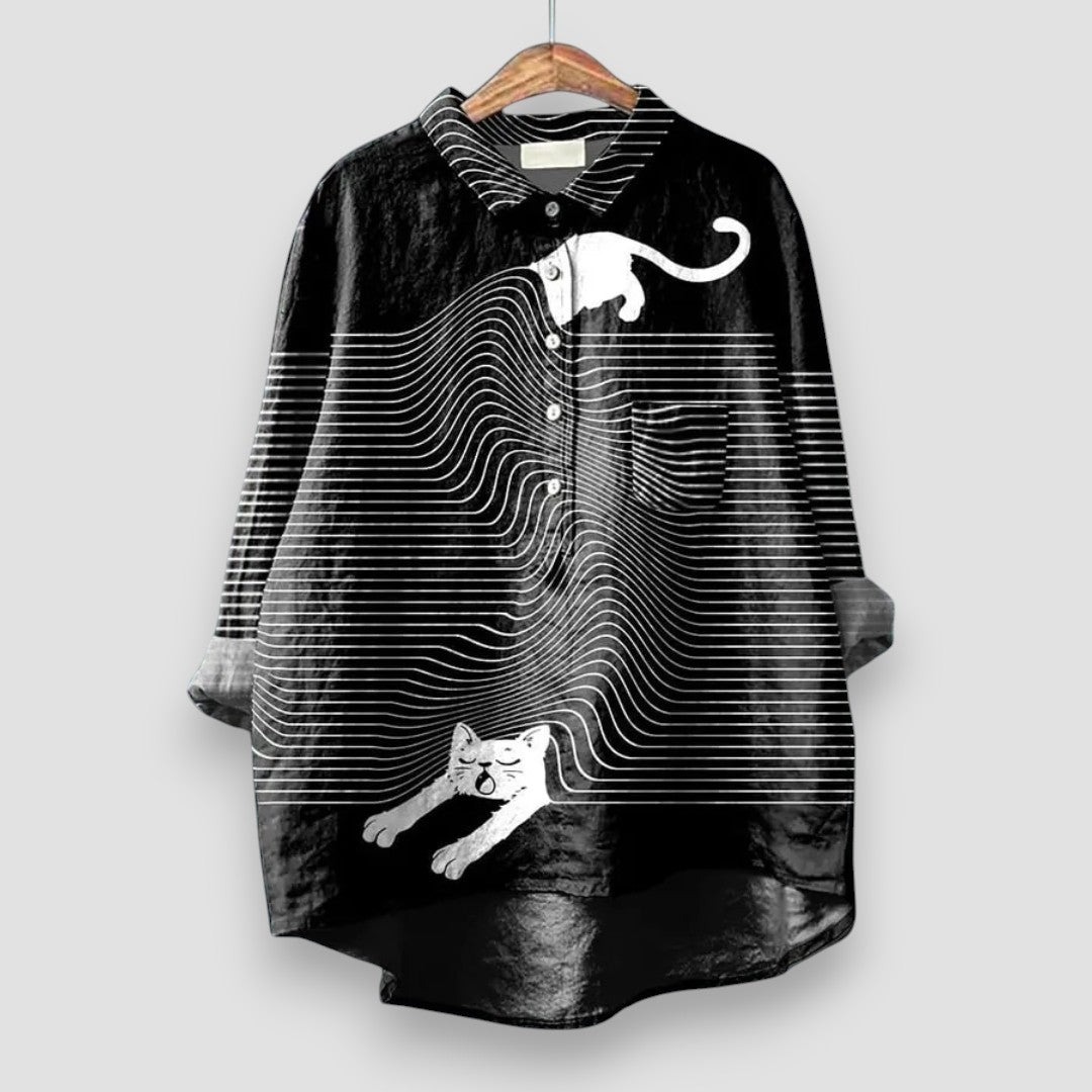 Noirwhisk™ Patterned Blouse