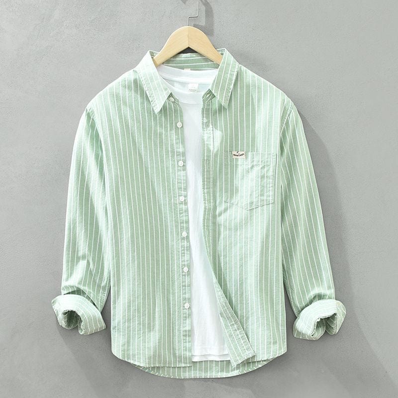 Marea Striped Shirt in Premium Linen