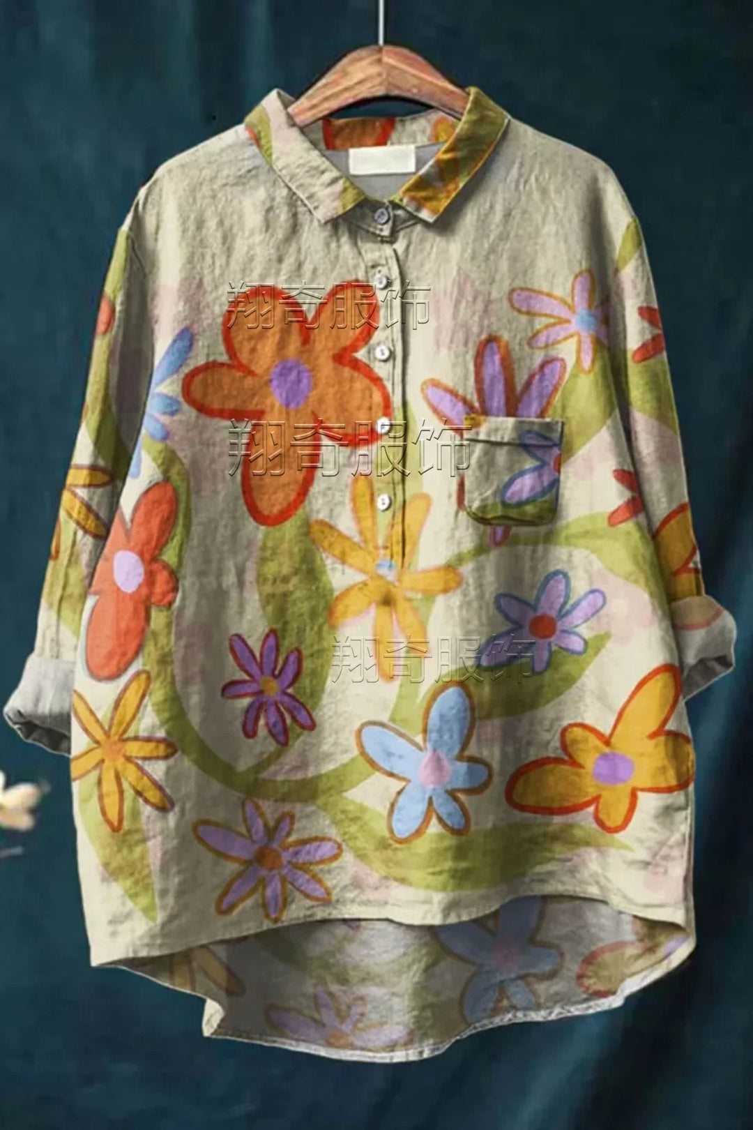Xenia - Exclusive women's colorful spring shirts
