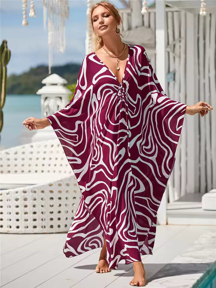 Georgia - Romantic Floral Dress with Chic Patterns
