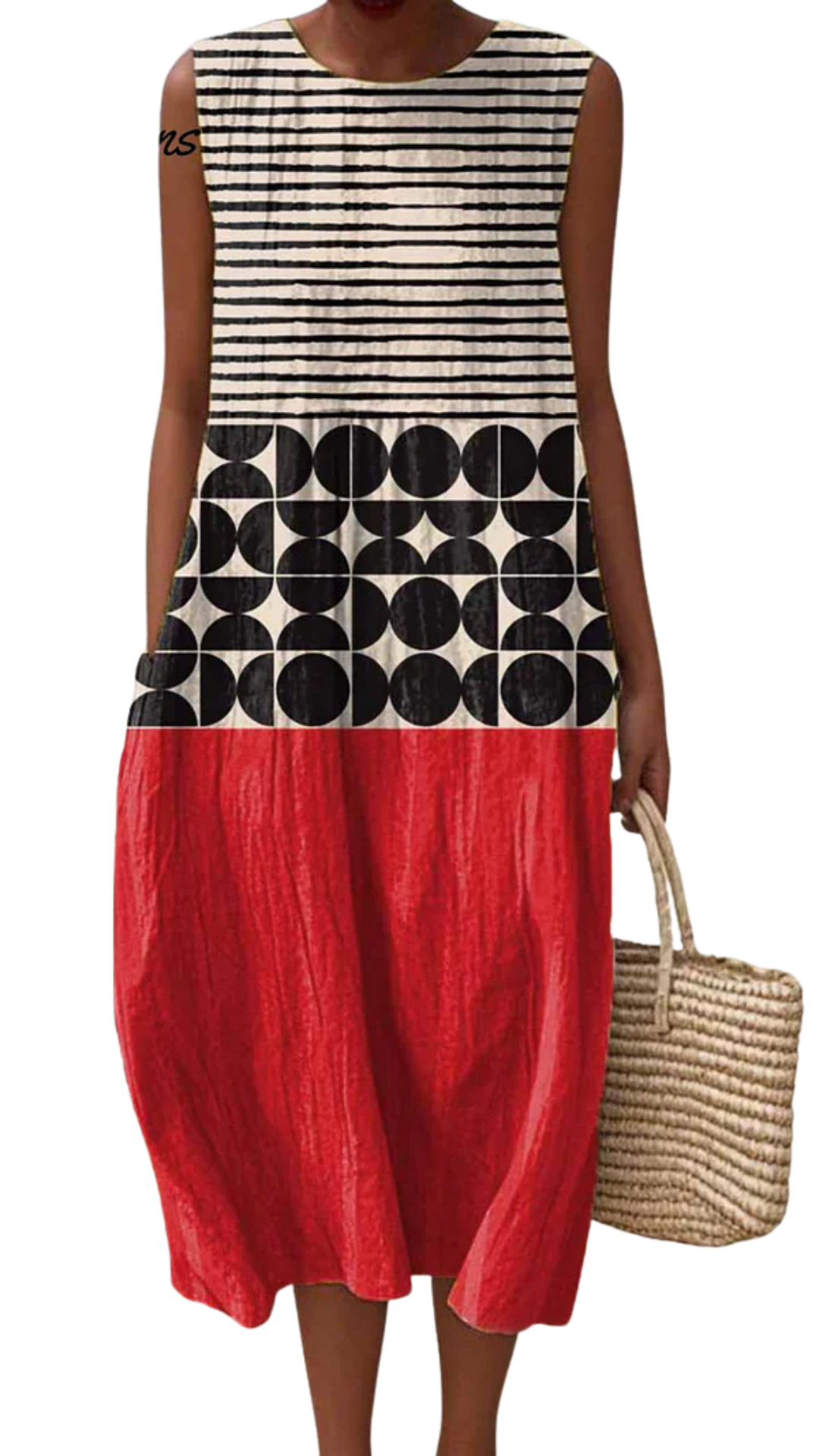 Yara | Sunset Geometric Dress