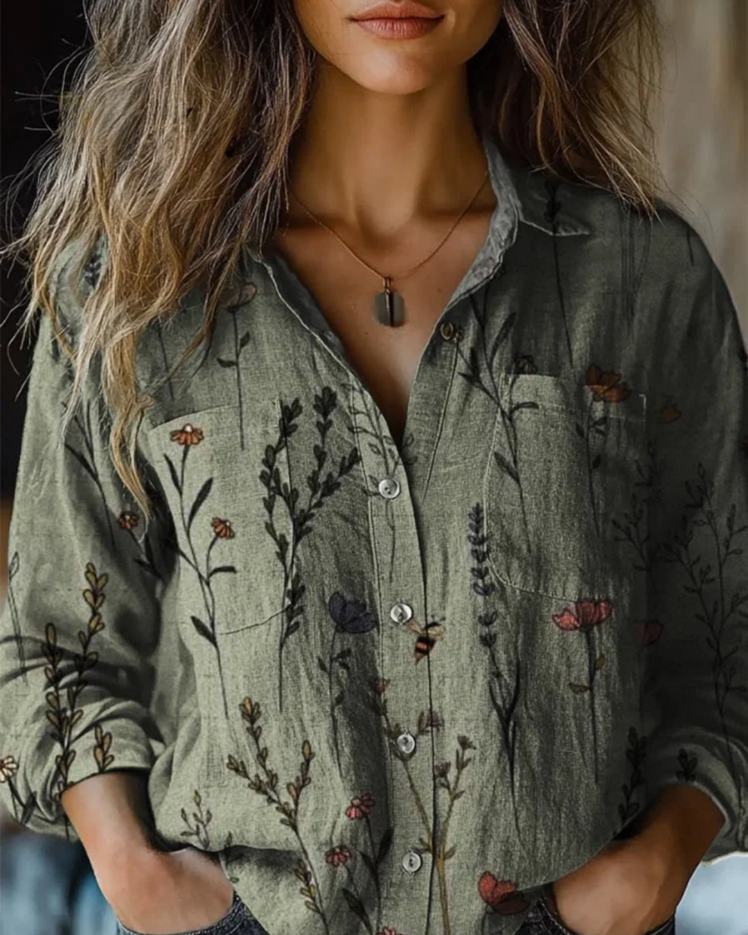 Georgeena | Vintage Long Sleeve Shirt