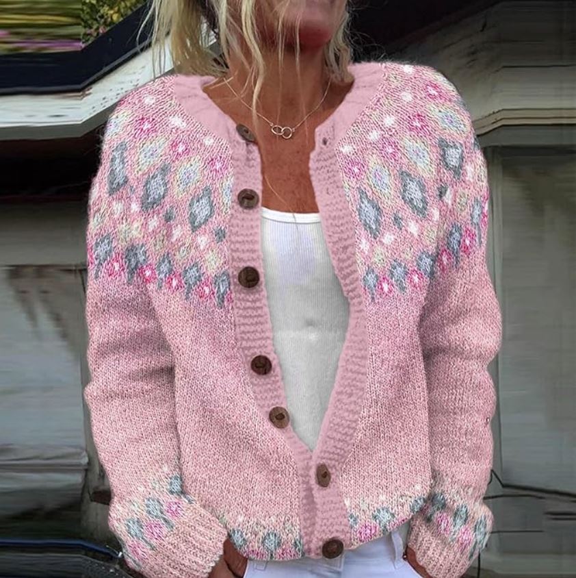 Sophie | Chic Pink Cardigan