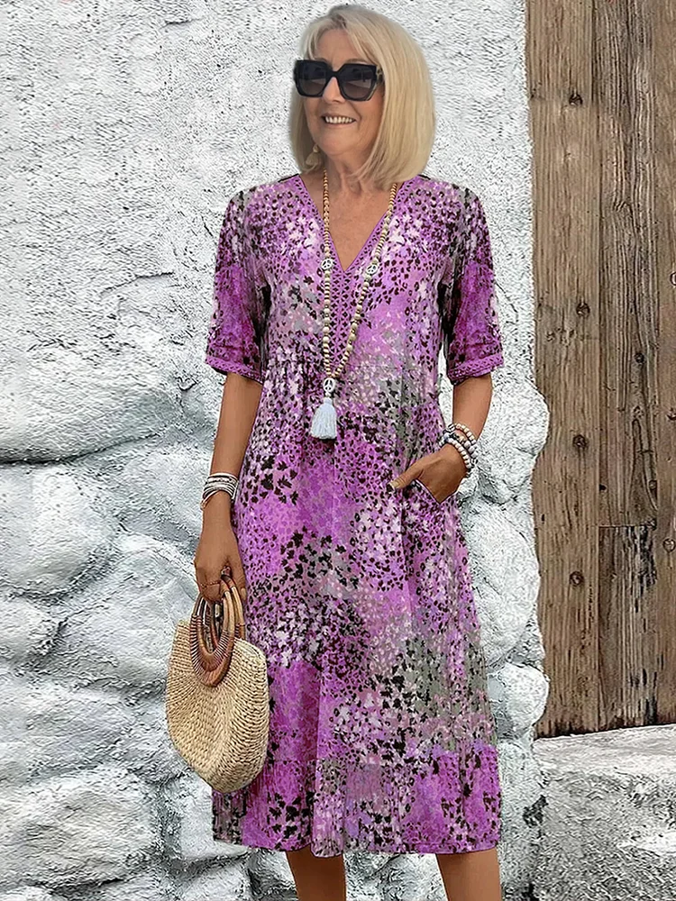 Faeryn | Elegant Floral Midi Dress