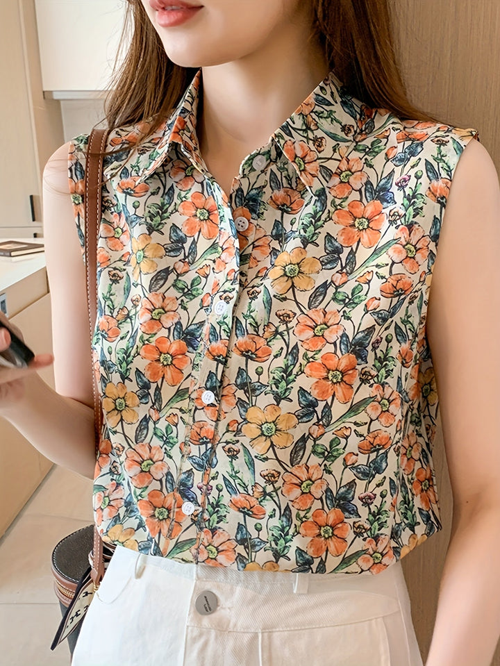 Amelia™ – Elegant Floral Top