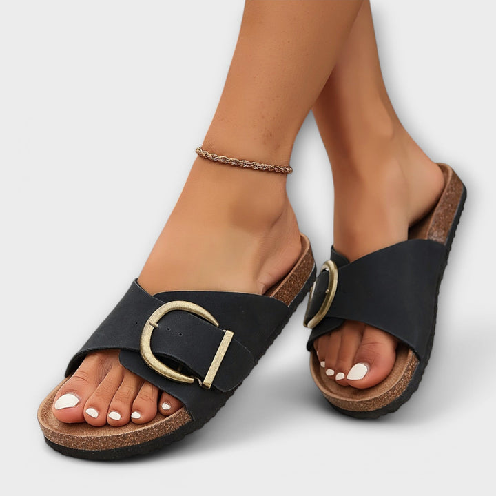 Margie – Everyday Buckled Cork Sandals