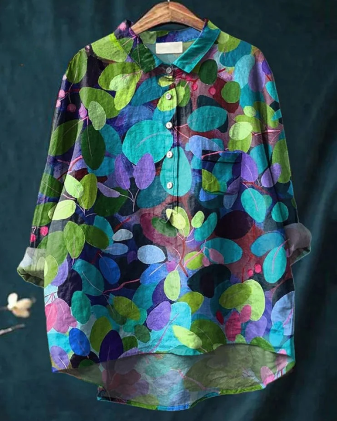 Reina | Floral Cotton-Linen Shirt