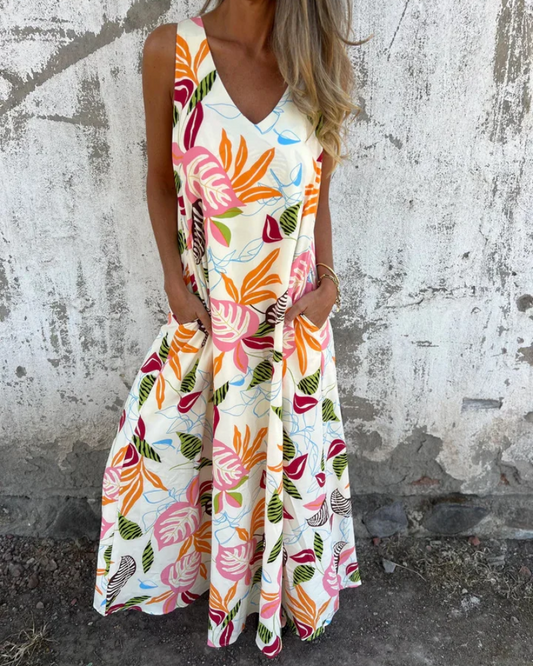 Luna™ - Floral Dress With Handmade Details