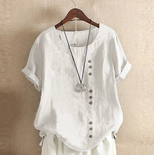 Chalise™  - cotton and linen T-shirt