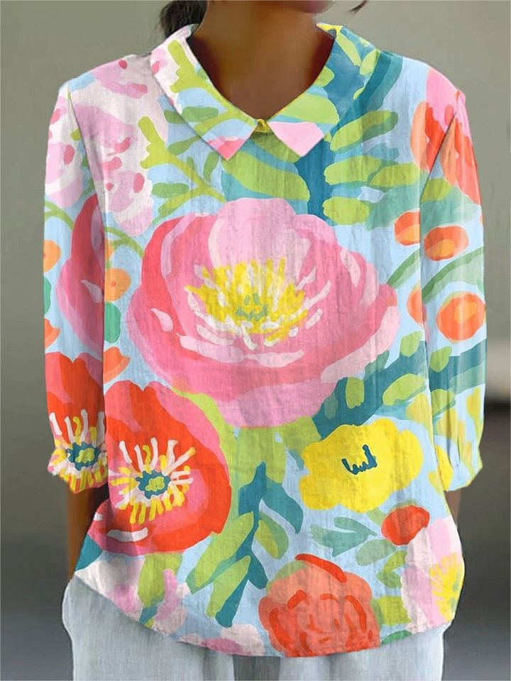 Reese - Watercolor Flowers Art Print Dress, Tops and Pants
