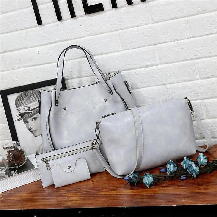 LUISE™ | 4 Set of Vintage Bags Made From Eco-leather