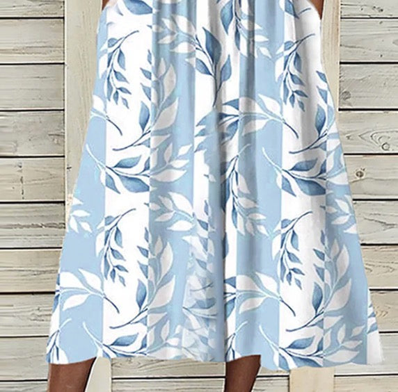 Monicca - Midi dress with unique print and jacket