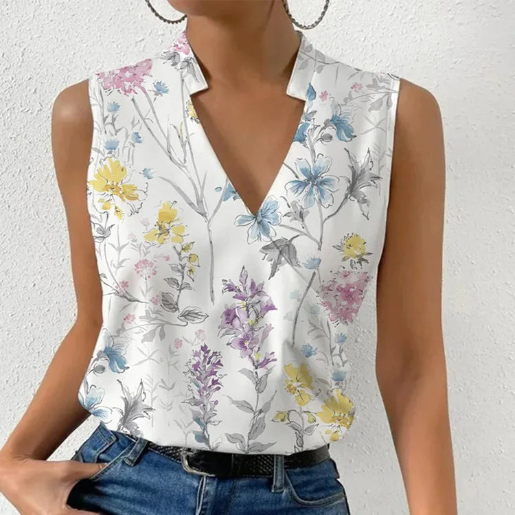 Keandra™ - Exclusive V-neck Blouse