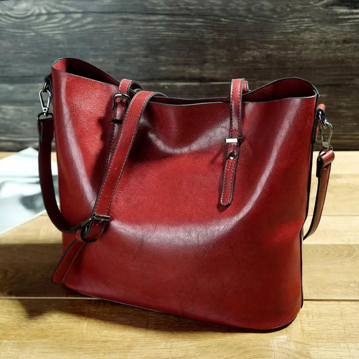NICOLE™ | Vintage Faux Leather Shoulder Bag