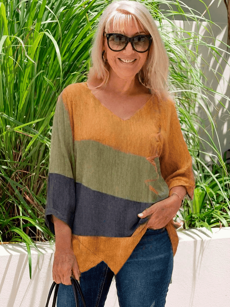 Alyse - Chic Long Sleeve Casual Loose Top