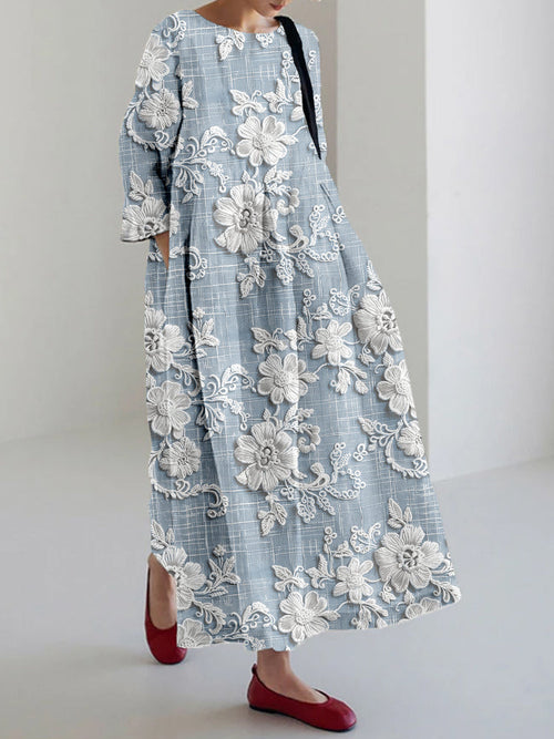 Anovia™ | Graceful Printed Dress