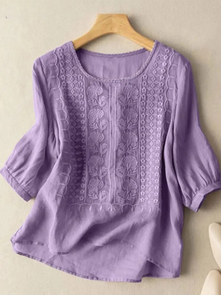 Florence™ - Embroidered Boho Blouse (Small Fit)