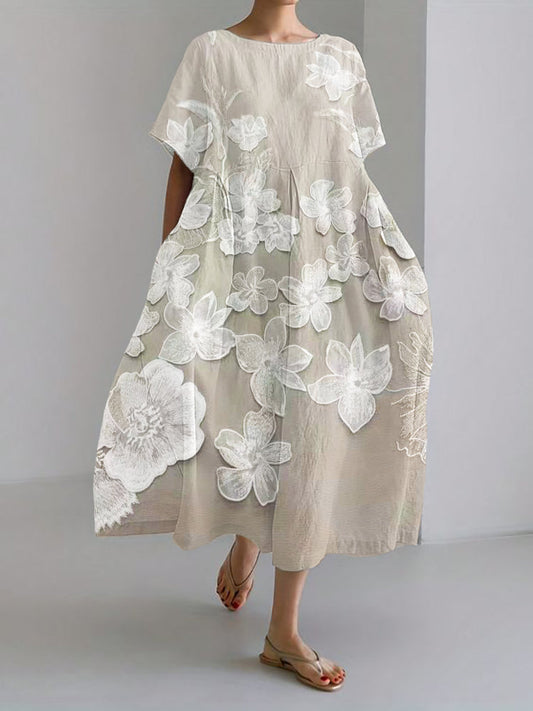Cirelle™ | Elegant Floral Print Dress