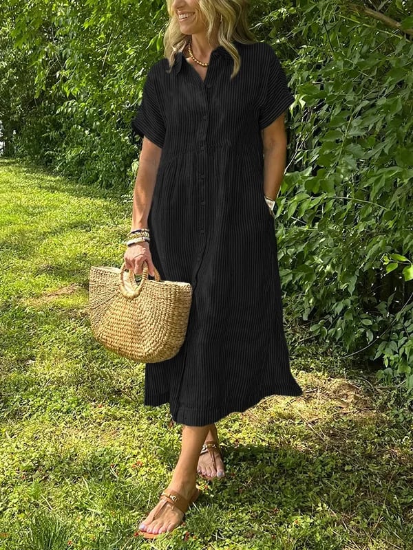 Angela™ | Striped Maxi Dress