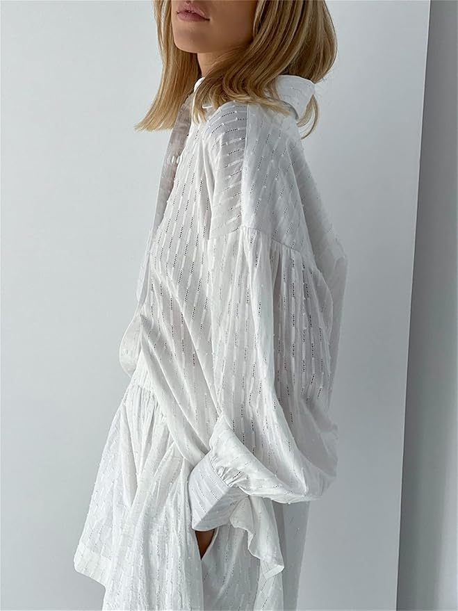 Layla™ - Chic Shirt & Shorts Set