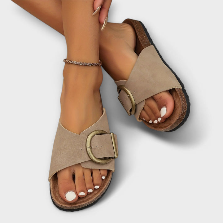 Margie – Everyday Buckled Cork Sandals