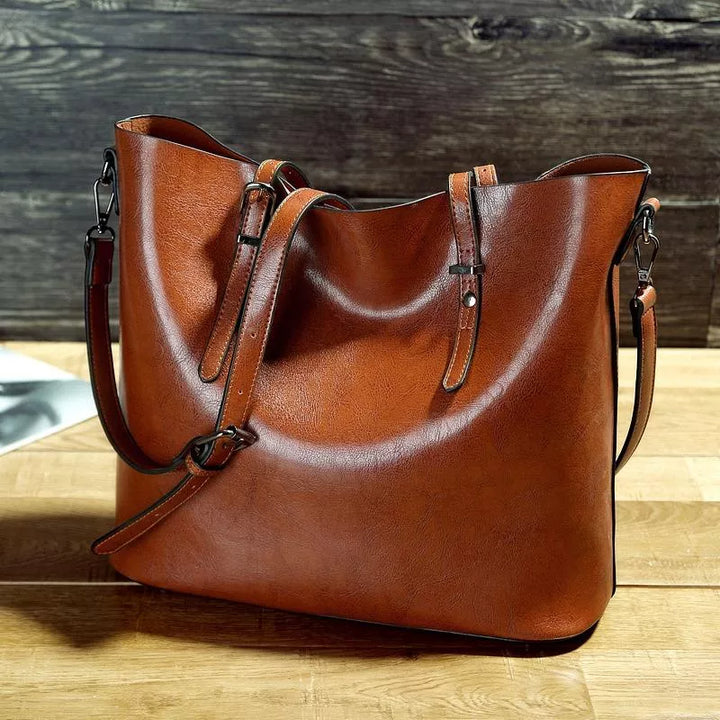 NICOLE™ | Vintage Faux Leather Shoulder Bag