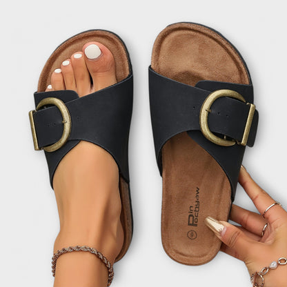 Margie – Everyday Buckled Cork Sandals