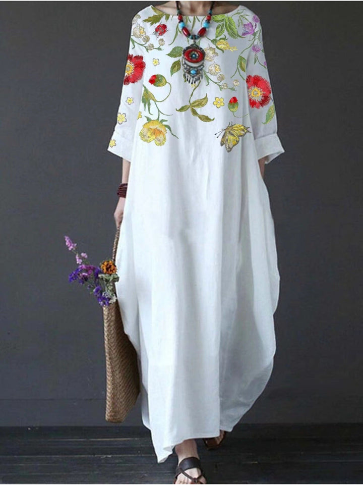 Jahra | Plus Size Floral Maxi Dress