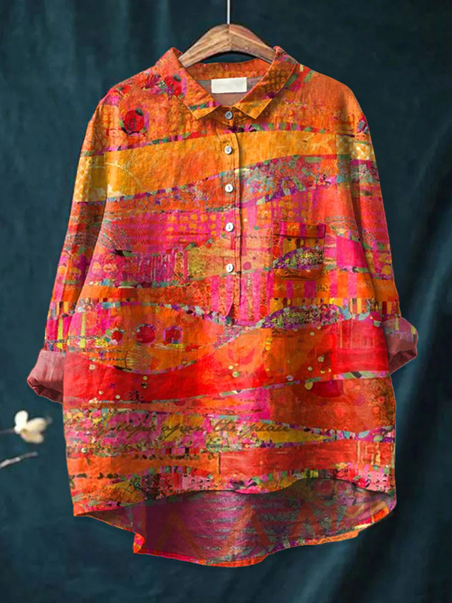 Moana - Vintage Art Print Casual Cotton And Linen Shirt, Pant and Dress