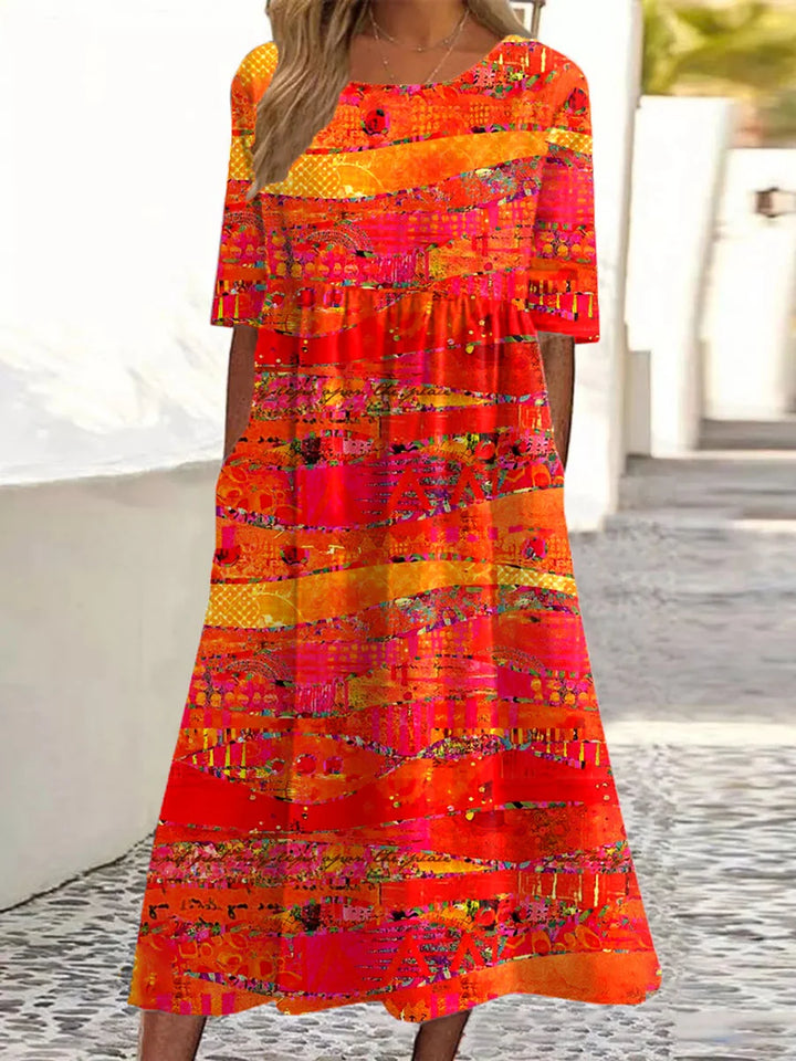 Moana - Vintage Art Print Casual Cotton And Linen Shirt, Pant and Dress
