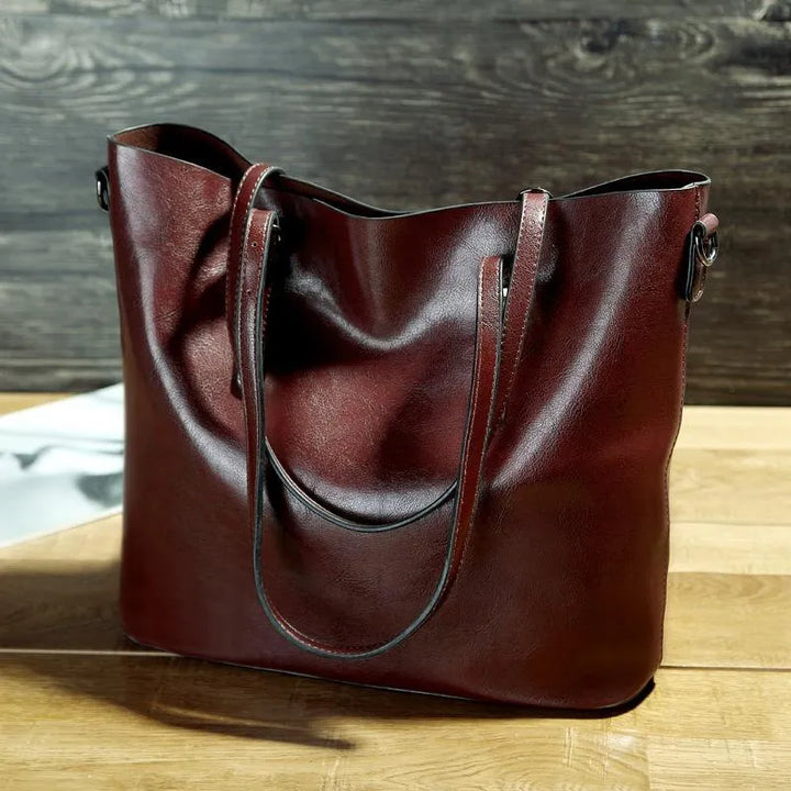 NICOLE™ | Vintage Faux Leather Shoulder Bag