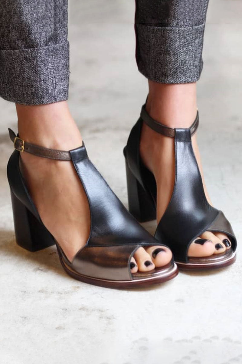 Anyao Patchwork Sandals