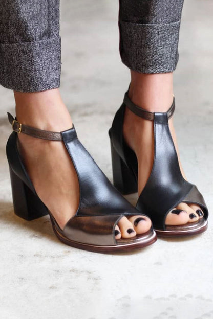 Anyao Patchwork Sandals