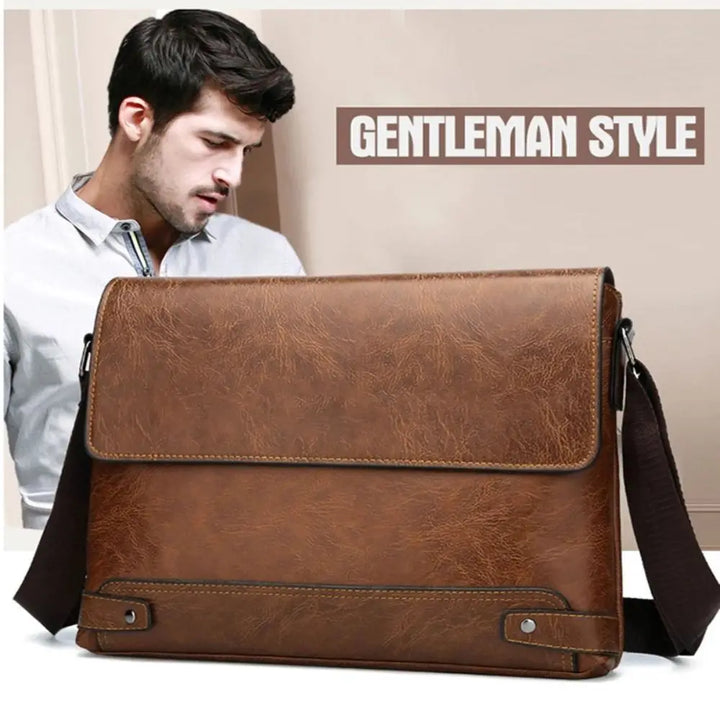 Jackson™ - All-in-One Leather Shoulder Bag