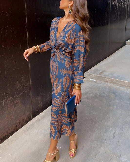 LUMINA FLORAL MIDI DRESS