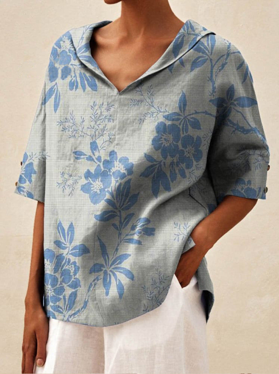 Andrea | Elegant top with V-neck