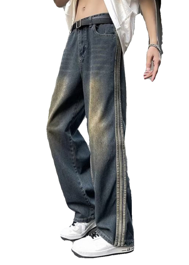 Cameron - Cool Pockets Patchwork Denim Pants Men