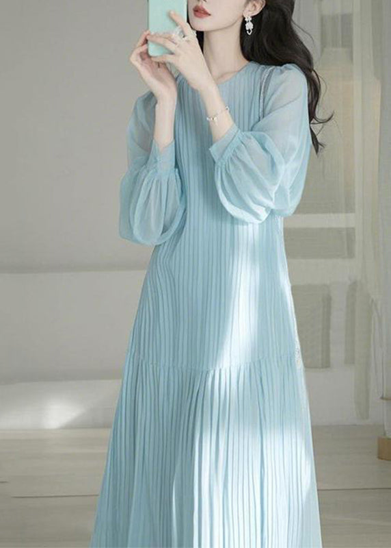 O-Neck Cinched Maxi Dresses Spring