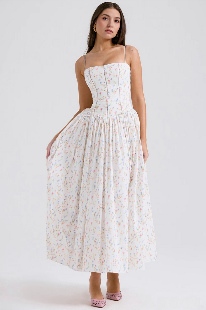 VIOLETTA POSY MIDI DRESS