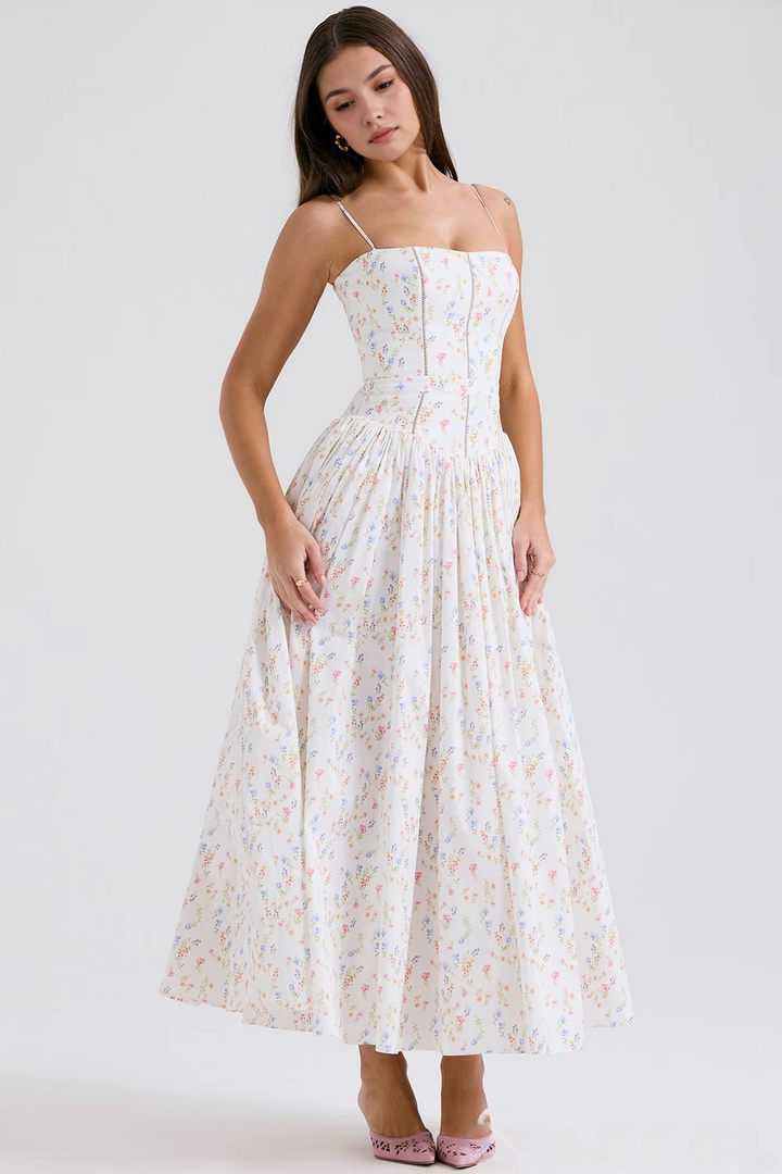 VIOLETTA POSY MIDI DRESS