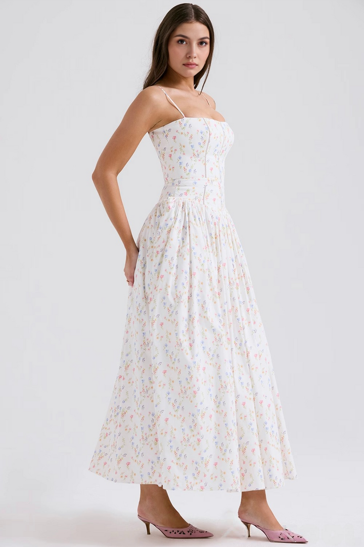 VIOLETTA POSY MIDI DRESS