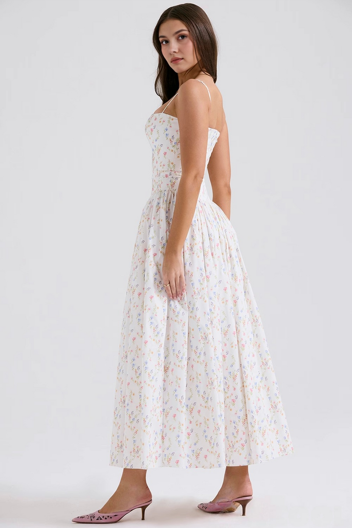 VIOLETTA POSY MIDI DRESS