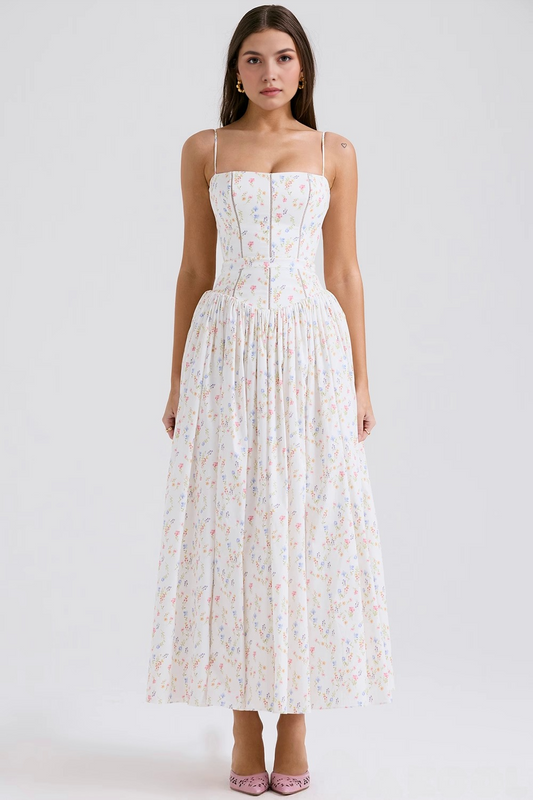 VIOLETTA POSY MIDI DRESS