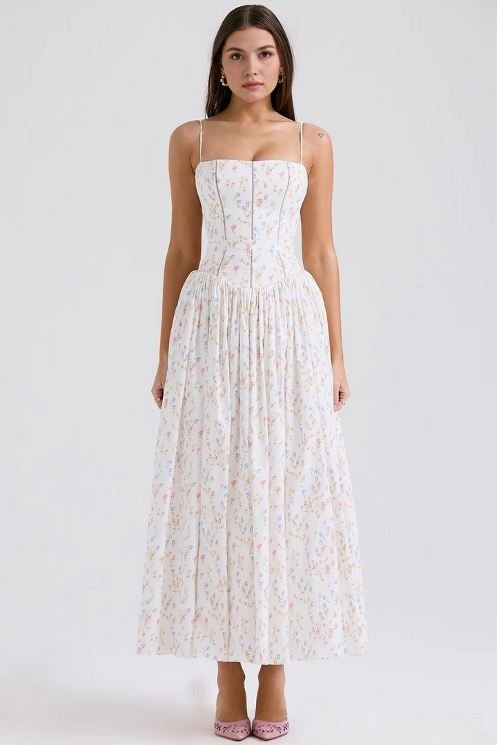VIOLETTA POSY MIDI DRESS